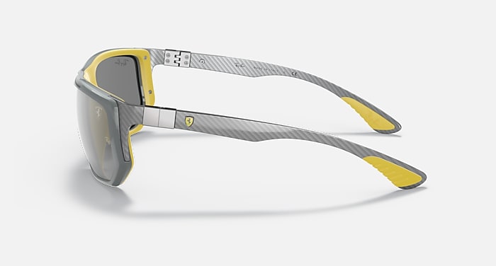 Ray-Ban Sunglasses Unisex Rb8361m Scuderia Ferrari Collection - Light Carbon Frame Silver Lenses 60-18