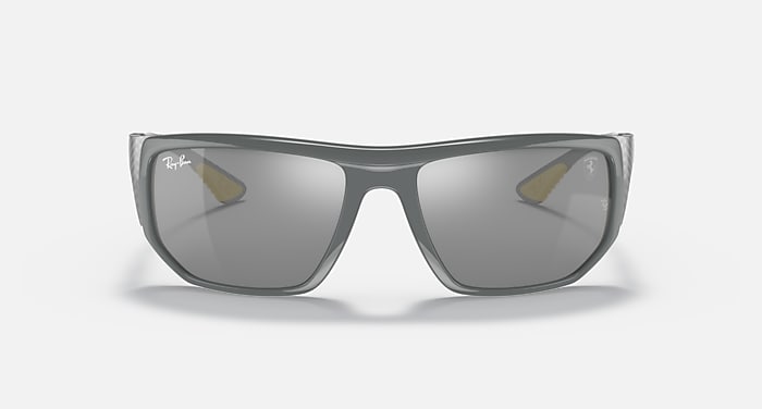 Ray-Ban Sunglasses Unisex Rb8361m Scuderia Ferrari Collection - Light Carbon Frame Silver Lenses 60-18