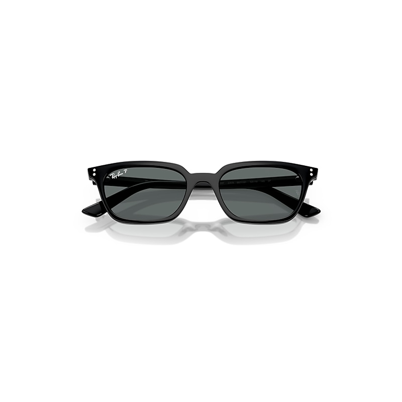 Ray Ban Zaya Bio-based Sunglasses Black Frame Grey Lenses Polarized 52-19 In Black