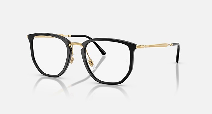 Ray-Ban Eyeglasses Unisex Rb4451v Optics Prescription - Arista Gold Frame Clear Lenses 50-20 Polarized