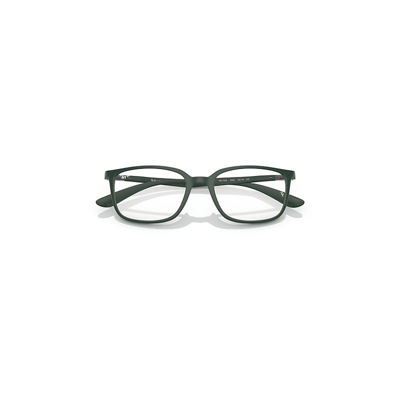 Ray-Ban Rb7208 Optics Eyeglasses Green Frame Clear Lenses Polarized 52-18
