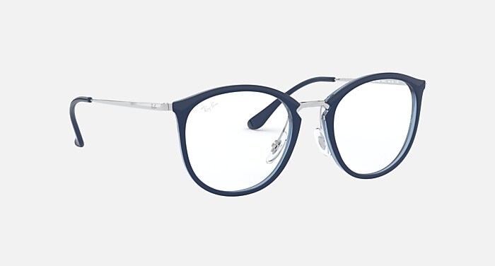 【専用】メビウス RB7140 Eyeglasses with Blue On Transparent Frame - RB7140
