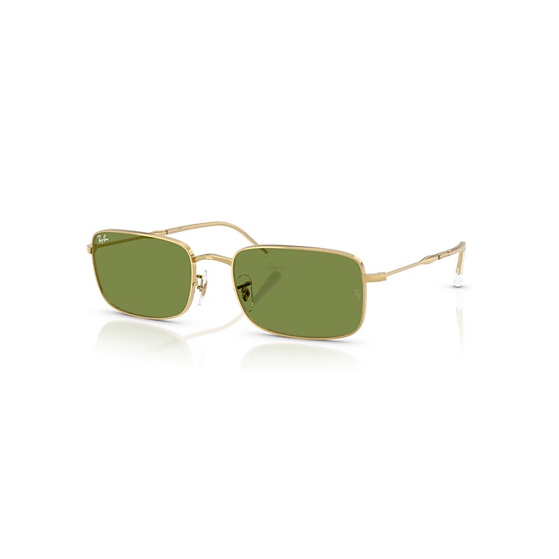 Ray-Ban Sunglasses Unisex Rb3746 - Arista Gold Frame Green Lenses 56-20