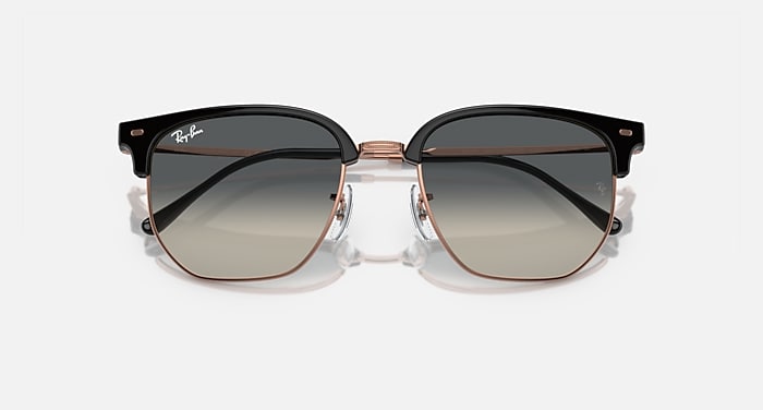 Ray-Ban Sunglasses Unisex New Clubmaster - Gold Frame Brown Lenses 55-20