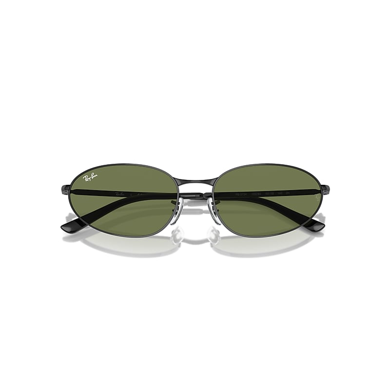 Ray-Ban Rb3734 Sunglasses Black Frame Green Lenses 56-18