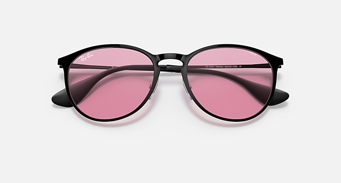 ERIKA METAL EVOLVE Sunglasses in Black and Photochromic Pink  