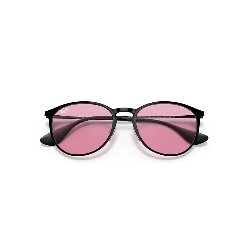 ERIKA METAL EVOLVE Sunglasses in Black and Photochromic Pink