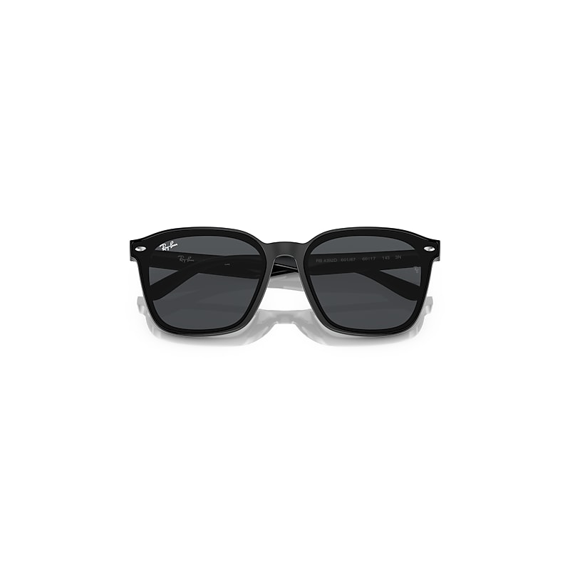 Ray Ban Rb4392d Sunglasses Black Frame Grey Lenses 66-17 In Black
