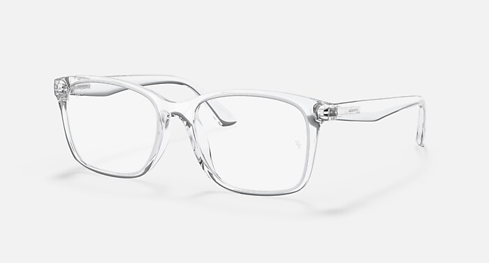 レイバン メガネ フレーム クリア RX7059D-2001 RB7059 OPTICS Eyeglasses with Transparent Frame - RB7059D