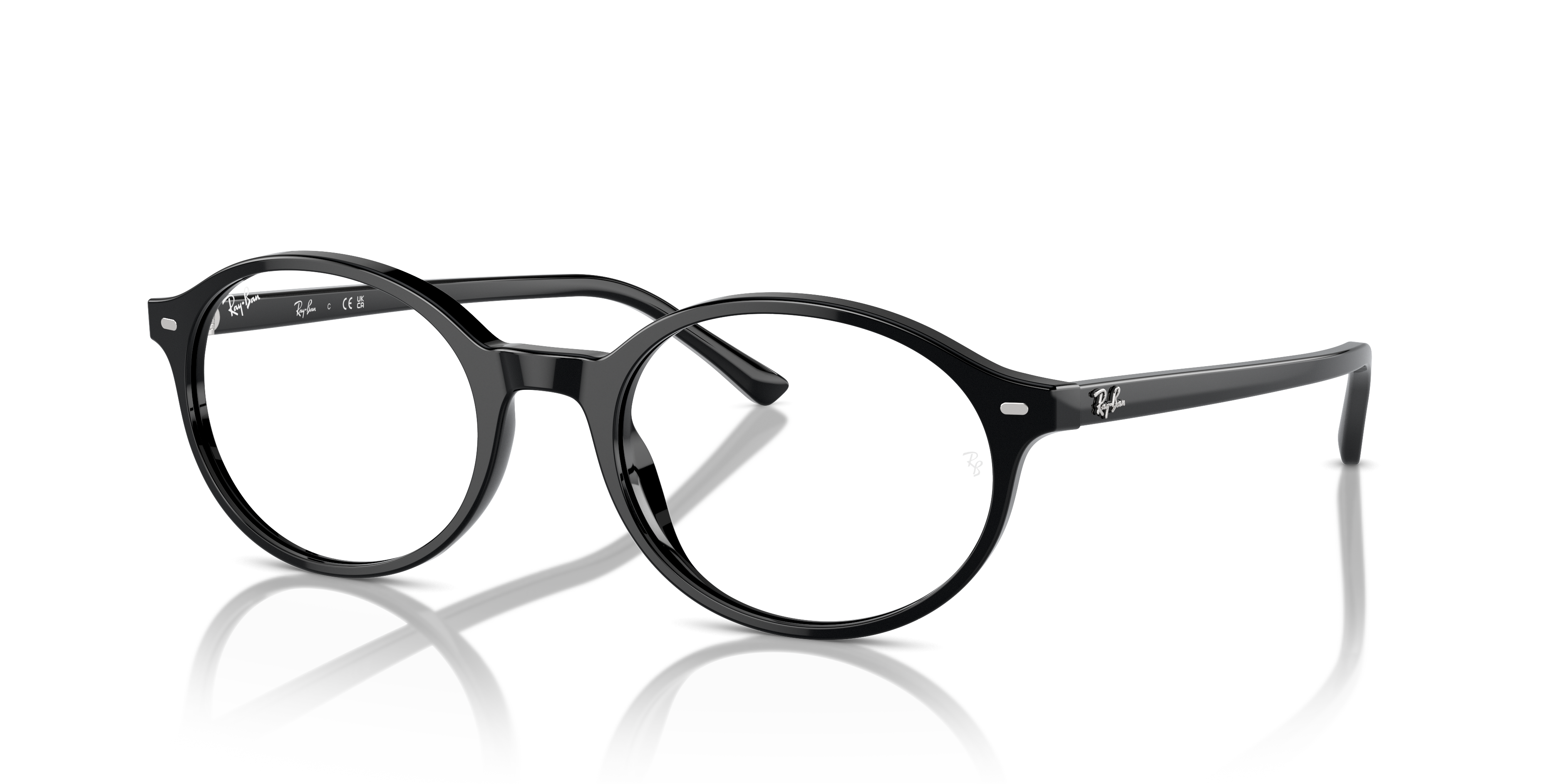GERMAN OPTICS Polished Black Frame Clear Lenses 51-20