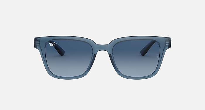 RB4323 Sunglasses in Transparent Dark Blue and Azure/Blue Gradient