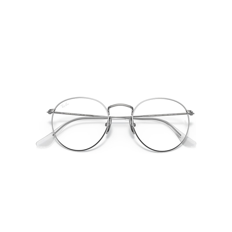 ROUND TITANIUM OPTICS Eyeglasses with Silver Frame - RB8247V