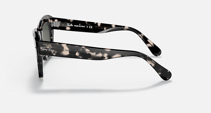 Ray-Ban Sunglasses Unisex State Street Fleck - Grey Havana Frame Grey Lenses 49-20