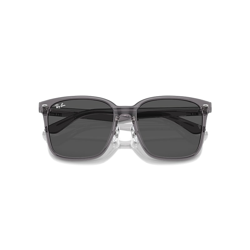 Ray Ban Rb2206d Sunglasses Transparent Grey Frame Grey Lenses 57-18 In Transparent Grey