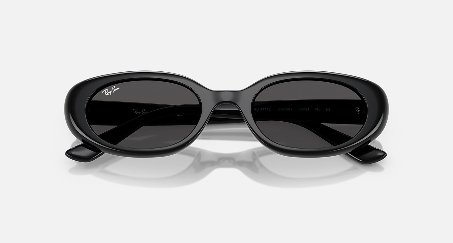 Ray-Ban Sunglasses Unisex Rb4441d Bio-based - Black Frame Grey Lenses 53-21