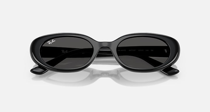 Ray-Ban Sunglasses Unisex Rb4441d Bio-based - Black Frame Grey Lenses 53-21