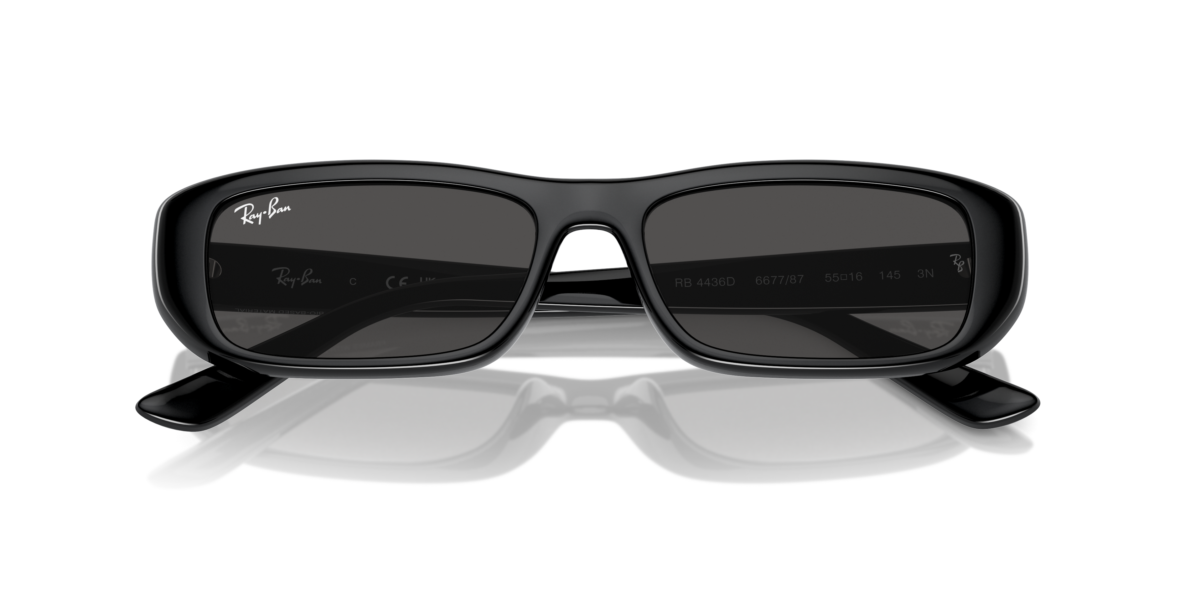 Ray-Ban オーバルサングラス RB4441D 黒 男女兼用 軽量 レイバン公式ストア】 Ray-Ban® RB4436D BIO-BASED サングラス