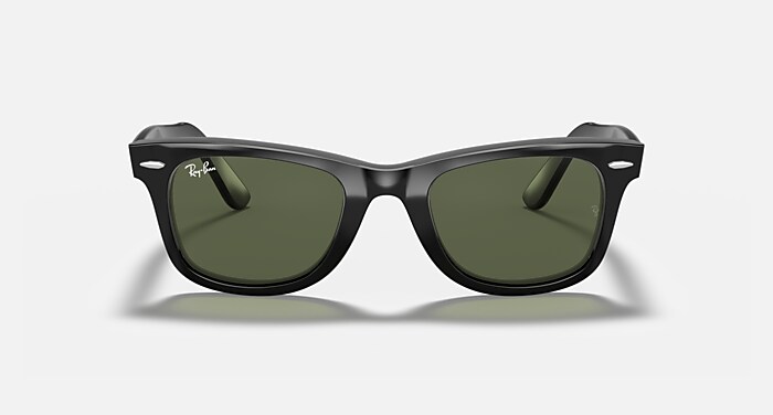 Ray-Ban Sunglasses Unisex Original Wayfarer Classic - Black Frame Green Lenses 54-18