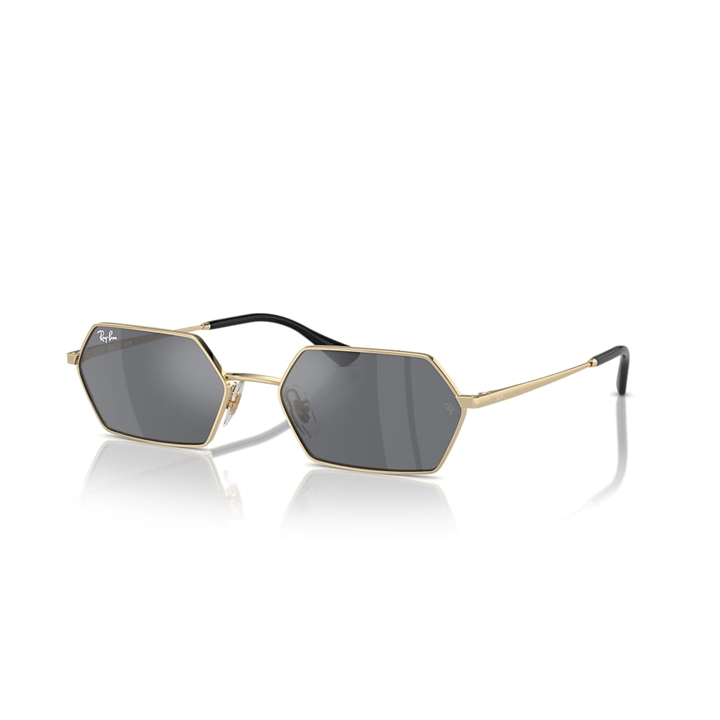 YEVI BIO-BASED RayBan サングラス Óculos de Sol YEVI BIO-BASED em Ouro-claro e Cinza-escuro - RB3728