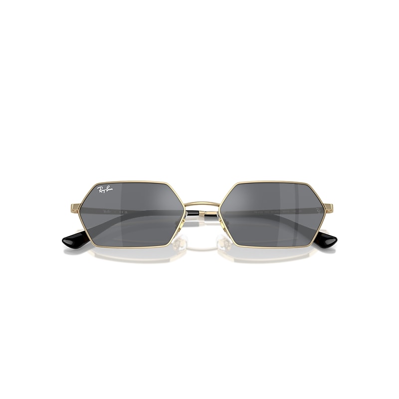 YEVI BIO-BASED Sunglasses in Light Gold and Dark Grey - RB3728