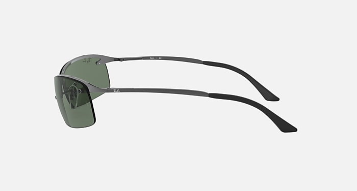 Ray-Ban Sunglasses Rb3183 Gunmetal Frame Green Lenses