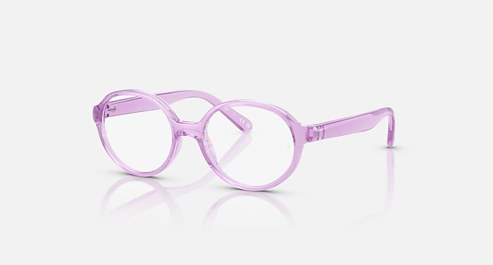 RB1905 OPTICS KIDS BIO-BASED Eyeglasses with Transparent Violet
