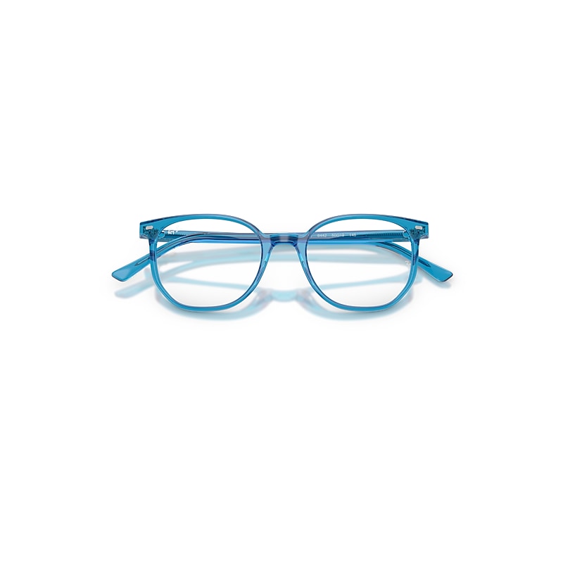 Ray Ban Elliot Optics Eyeglasses Blue Frame Clear Lenses Polarized 48-19 In Blue