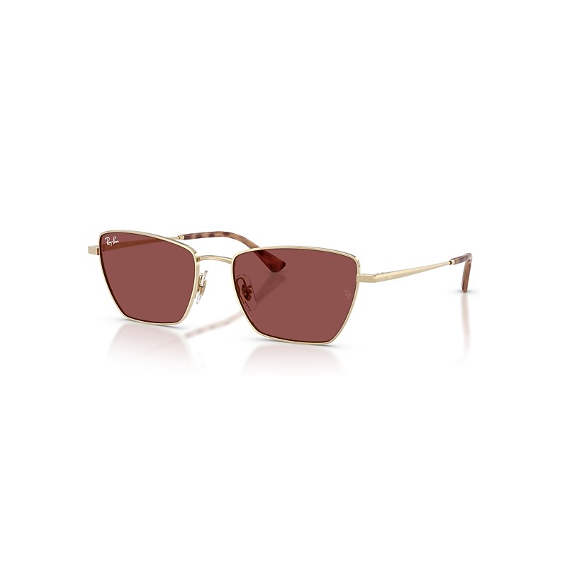 Ray-Ban Sunglasses Unisex Drea Bio-based - Pale Gold Frame Violet Lenses 53-18