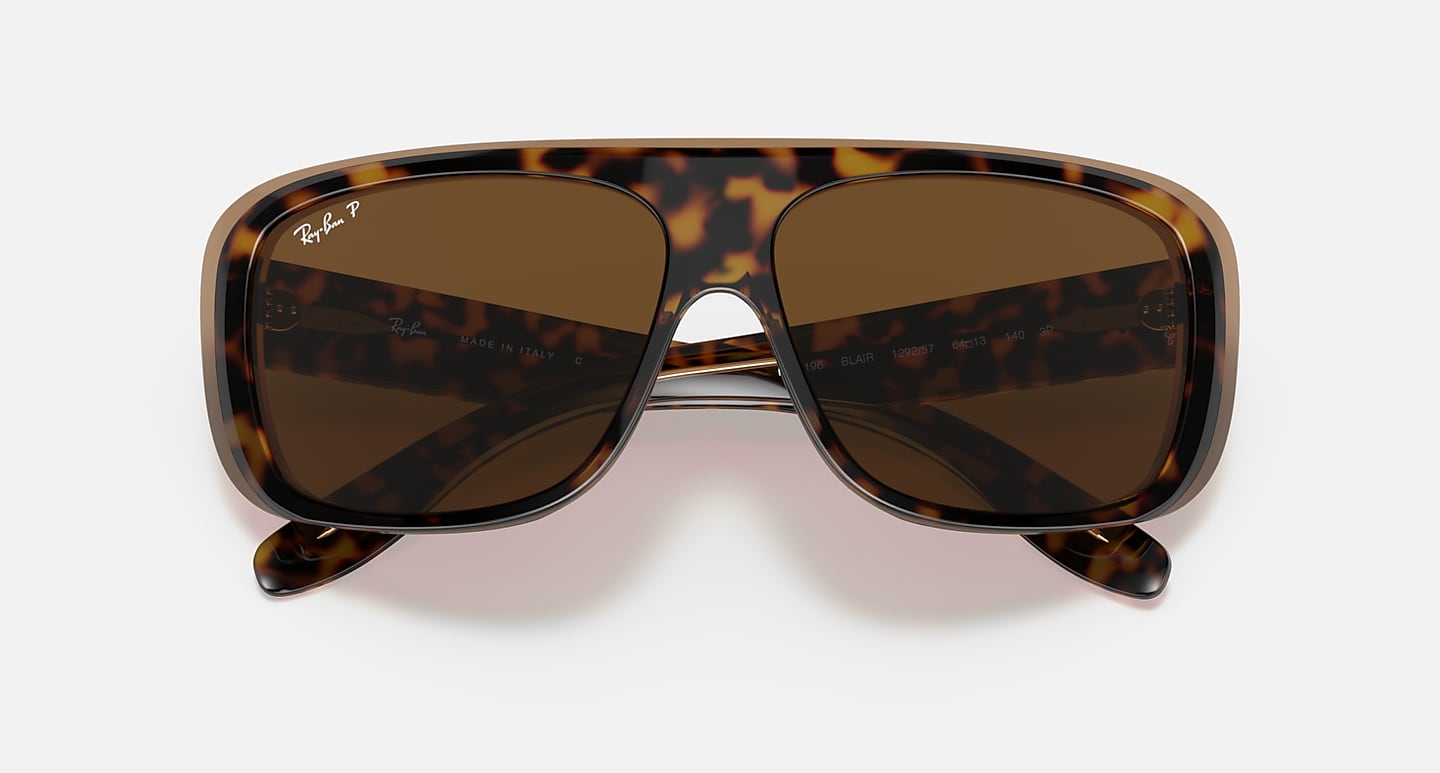 Ray-Ban Sunglasses Blair Tortoise Frame Brown Lenses