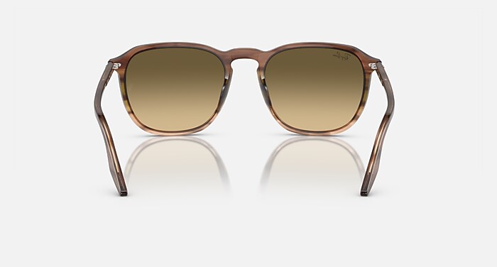 Ray-Ban Sunglasses Unisex Rb2203 - Havana Yellow Turtle Frame Brown Lenses 55-20