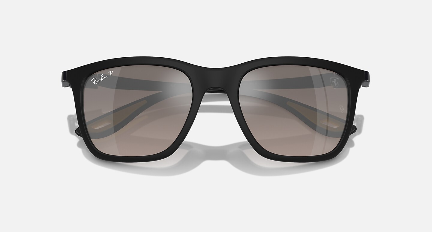 Ray-Ban Sunglasses Scuderia Ferrari Sainz Special Edition 2024 Black Frame Silver Lenses