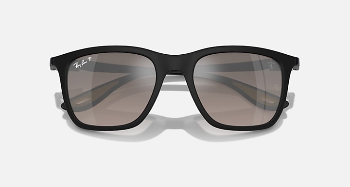 Ray-Ban Sunglasses Scuderia Ferrari Sainz Special Edition 2024 Black Frame Silver Lenses
