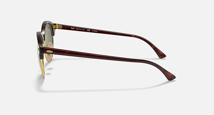 Ray-Ban Sunglasses Unisex Clubround Classic - Brown Havana Frame Brown Lenses 51-19
