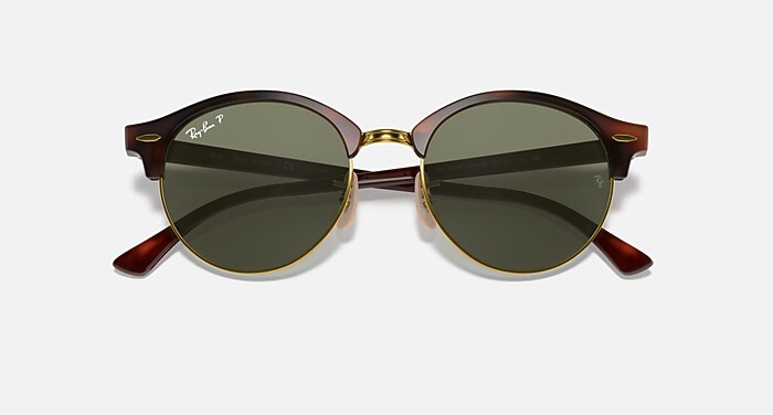 Ray-Ban Sunglasses Unisex Clubround Classic - Brown Havana Frame Brown Lenses 51-19