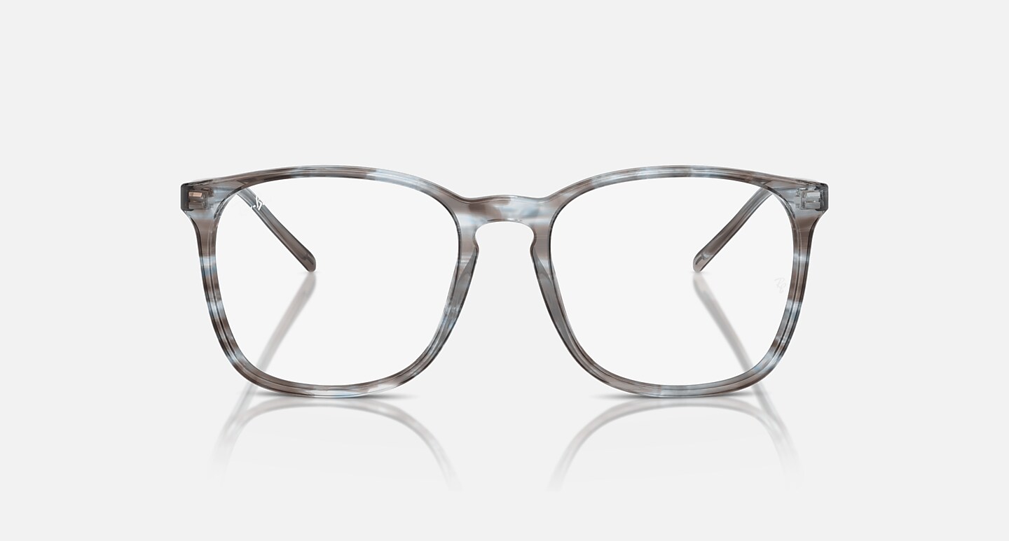Ray-Ban Eyeglasses Rb5387 Optics Striped Blue Frame Clear Lenses