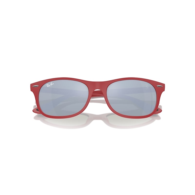 Ray-Ban Rb4607m Scuderia Ferrari Collection Sunglasses Red Frame Green Lenses 55-17