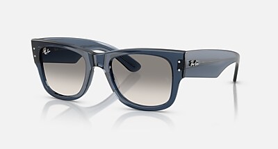 MEGA WAYFARER Sunglasses in Black and Dark Blue - RB0840S | Ray