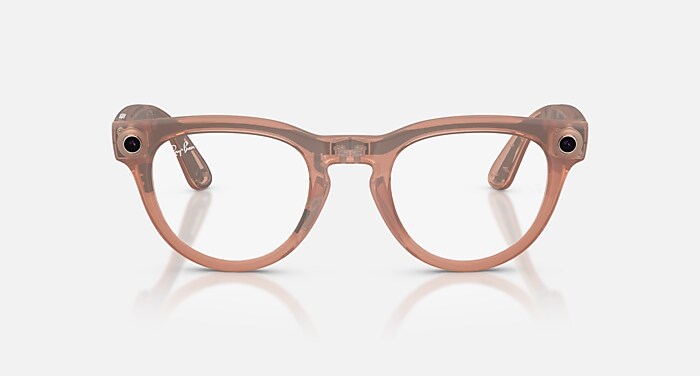 RAY-BAN META HEADLINER - GEN 2 Sunglasses in Peach and Clear/Grey