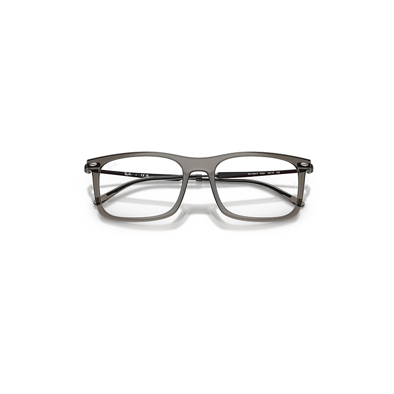 Ray Ban Rb7260 Optics Eyeglasses Black Frame Clear Lenses Polarized 54-19 In Black