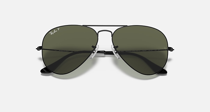 AVIATOR CLASSIC Sunglasses in Black and G-15 Green - RB3025 | Ray-Ban®