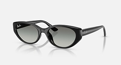 Ray-Ban Sunglasses Unisex Rb4457d Bio-based - Black Frame Grey Lenses 55-19