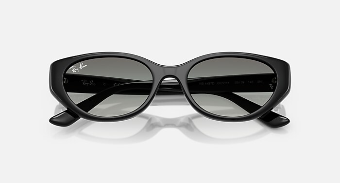 Ray-Ban Sunglasses Unisex Rb4457d Bio-based - White Frame Grey Lenses 55-19