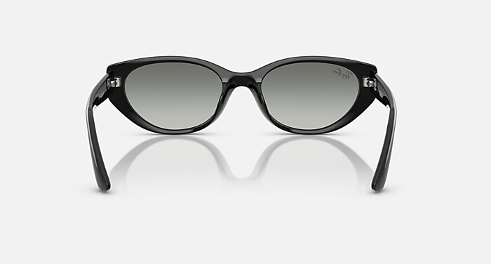 Ray-Ban Sunglasses Unisex Rb4457d Bio-based - White Frame Grey Lenses 55-19