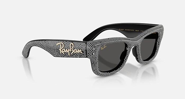 Óculos de Sol WAYFARER PUFFER CRYSTAL PAVÈ EDITION em Preto