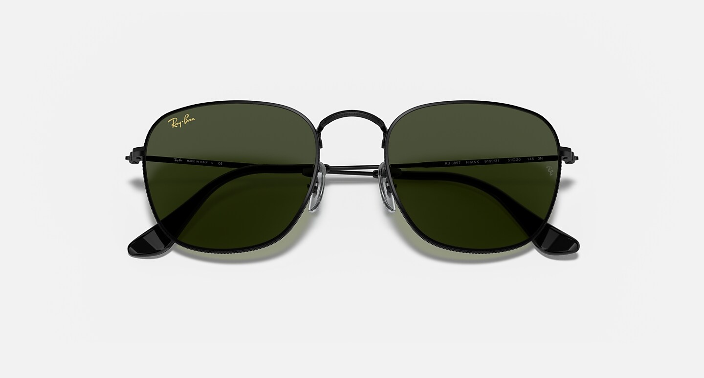 Ray-Ban Sunglasses Unisex Frank - Black Frame Green Lenses 51-20