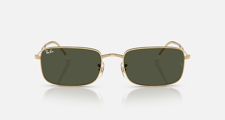 Ray-Ban Sunglasses Unisex Rb3746 - Arista Gold Frame Green Lenses 59-20
