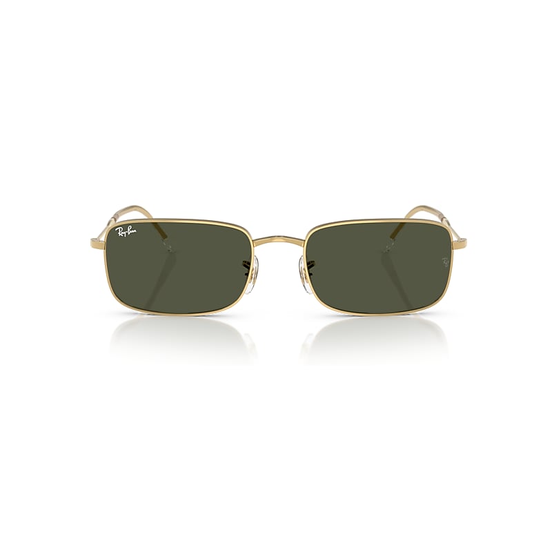 Ray Ban Rb3746 Sunglasses Arista Gold Frame Green Lenses 59-20 In Arista Gold