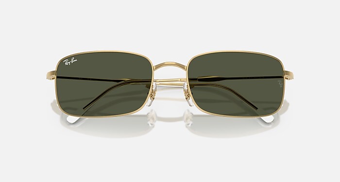 Ray-Ban Sunglasses Unisex Rb3746 - Arista Gold Frame Green Lenses 56-20