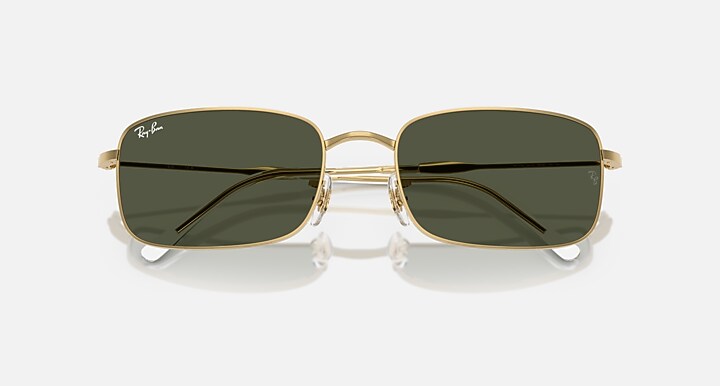 Ray-Ban Sunglasses Unisex Rb3746 - Arista Gold Frame Green Lenses 59-20