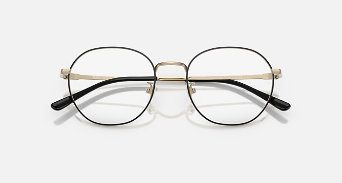 DA Iレイバン　ゴールドフレームメガネ Ray-Ban レイバン RayBan メガネフレーム RX7318D 8239 54mm